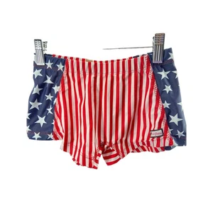 Crazy Pants Girls' American Flag Print Athletic Shorts Youth Size Medium - Picture 1 of 9