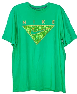 Nike Herren XL TShirt Grün Neon Orange Logo Performance Tennis Pickleball Laufen - Bild 1 von 6