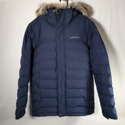 Parka con capucha Eddie Bauer Boundary Pass Down para hombre | Azul marino | Talla M Foto 1 de 4
