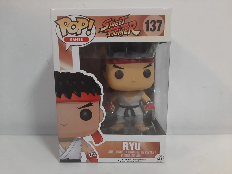 Figura Vinilo Funko Pop - Street Fighter Ryu # 137 + Protector Foto 1 de 4