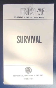FM21-76 SURVIVAL US Army Field Manual 1970 Training Department of Army - Picture 1 of 5