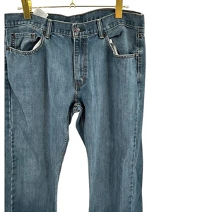 Levi Strauss Co Mens Jeans Blue Wash Straight Leg W36 L36 Casual Denim - Picture 1 of 17