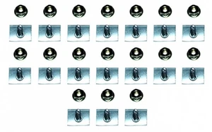 Hood "Bonnet" & Fender "Guard" Eye Brow Molding Fastener Set : VF/VG Valiant - Picture 1 of 1