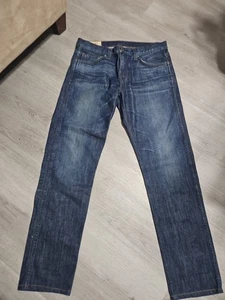 Pantalones de mezclilla Dylan ajustados a medida para hombre talla 33x32 azul algodón japonés elástico - Imagen 1 de 17