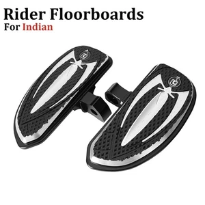 Driver Rider Footboards Floorboards For Indian Scout Classic/Bobber/Rogue/Sixty - Picture 1 of 12