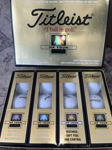 NEW IN BOX Titleist HP Tour Golf Balls - White (One Dozen) with LOGO on them - Picture 1 of 4