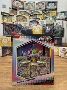POKEMON TCG Scarlet & Violet Prismatic Evolutions Binder Collection 24HR Free - Picture 1 of 3
