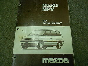 1991 Mazda MPV Furgoneta Eléctrico Diagrama Servicio Reparación Manual OEM 91