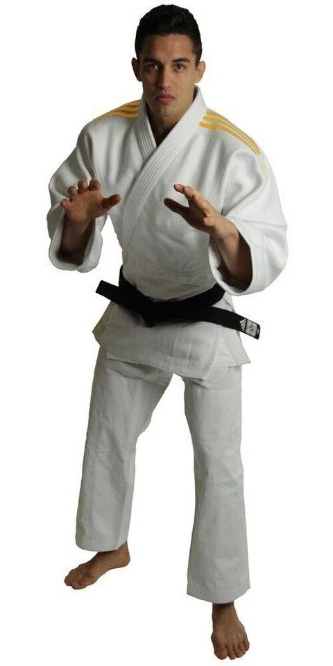 adidas Judo-Anzug J690 Quest Weiß / Orange - Bild 1 von 1