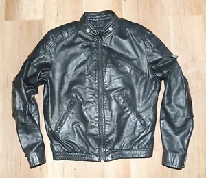 Brooks Riders Only Leather Mens jacket with detachable lining Sz 42 Made In USA - Picture 1 of 8