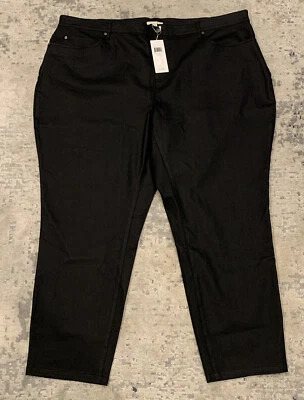 Jean al tobillo elástico de algodón orgánico recubierto Eileen Fisher R8DNM-P8878X talla 22W Foto 1 de 4