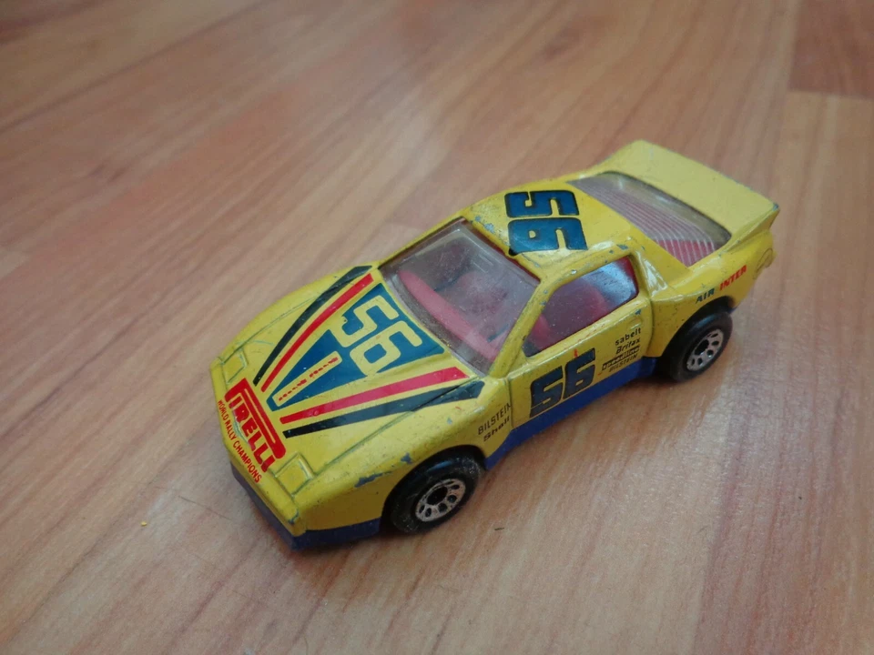 Vintage Matchbox MB12 Pontiac Firebird Racer Jaune #66 Voiture Miniature - Photo 1/1