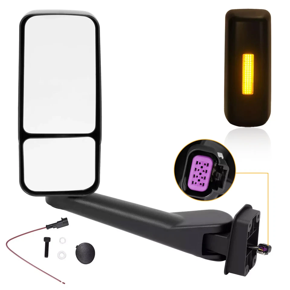 Espejo retrovisor eléctrico del lado del conductor con luz para Chevy Kodiak GMC Topkick C4500 C5500 03-09 Foto 1 de 4