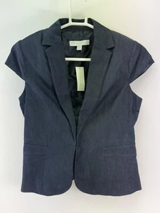 New York & Company Stretch Womens Sleeveless Career Blazer Jacket Size 4 - Picture 1 of 4