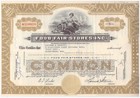Aktie USA Stock Wertpapier Food Fair Stores -- 1960