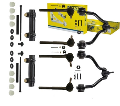 MOOG Front End Suspension Steering Control Arms Kit 10PCS Set For Chevy GMC 4WD - Image 1 of 4