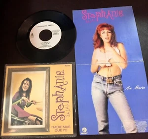 STEPHANIE SALAS Nadie Mas Que Yo 1992 MEXICO 7" PROMO 45 w/ POSTER Latin Pop - Picture 1 of 4
