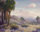 Arabian Desert Landscape Cactus 12 X 15 In Rolled Canvas Print Old West Painting
