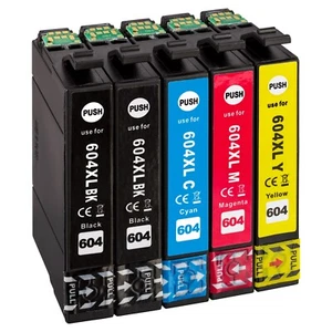 5 Druckerpatronen kompatibel für Epson 604 Expression Home XP-2200  XP2205 - Bild 1 von 5