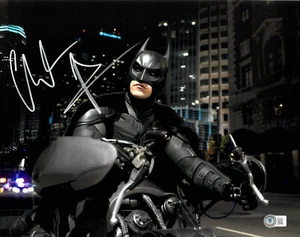 CHRISTIAN BALE BATMAN THE DARK KNIGHT SIGNED 11X14 FOTO AUTOGRAMM BECKETT BAS - Bild 1 von 1