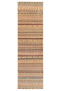 Kelim Relieve Tejido a Mano Alfombra Persa 297x88 cm-Läufer Oriente Kilim Carpet - Imagen 1 de 10