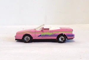 1987 Matchbox CADILLAC ALANTE CONVERTIBLE Pink - 1/60 - China - G/VG - Picture 1 of 6