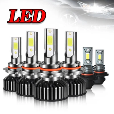 For Lexus RX300 1999-2003 6PC 6000K LED Headlight Hi Lo Beam + Fog Light Bulbs - Image 1 of 4