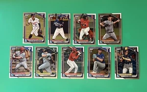 Lote de 9 tarjetas Bowman cromadas 2024 (Aidan Miller, Whisenhunt) - Imagen 1 de 1