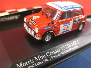 Minichamps MINI COOPER 1275S 1966 RALLYE 1000 LAKES #45 WINNER MÄKINEN Neu & OVP - Bild 1 von 4