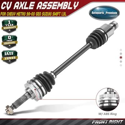 Front RH Right CV Axle Assembly for Chevy Geo Metro Suzuki L4 1.3L Manual Trans. - Image 1 of 4