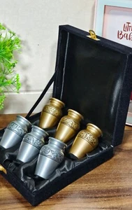 Juego de 6 urnas de cremación de recuerdo pequeñas de oro y S para cenizas hu... - Imagen 1 de 15