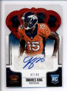 TAVARRES KING 2013 CROWN ROYALE RED ROOKIE DIE CUT AUTOGRAPH AUTO #47/49 AK1029 - Picture 1 of 1