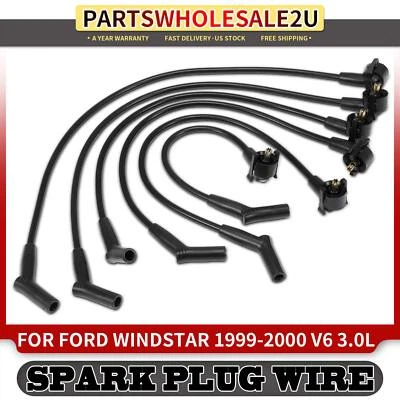 6x Spark Plug Wire Sets for Ford Windstar 1999-2000 V6 3.0L Petrol XU2Z12259-CA - Image 1 of 4