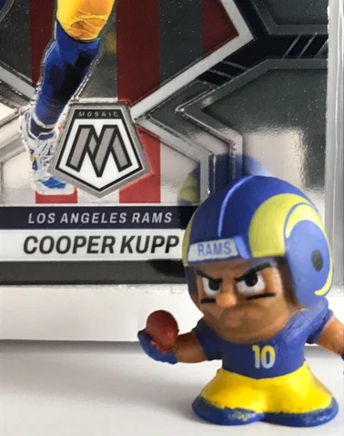 Cooper Kupp NFL Teenymates 1" Figure Series 11 with 2022 Mosaic Lot (4). Rams WR Cover