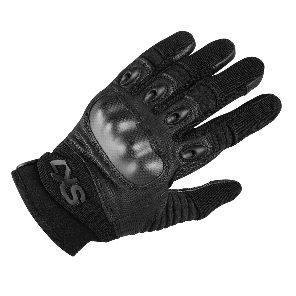 Tactical gloves hard knuckle full finger SK7 Intruder by 707 tactical Gear.