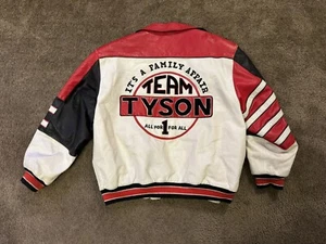 XL Mike Tyson Team Entourage Leather Jacket 1/1 With Provenance Jake Paul - Picture 1 of 22