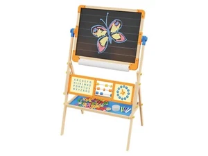 Playtive Standtafel, doppelseitig Zeichentafel mit Lernuhr Kinder Tafel - Bild 1 von 4