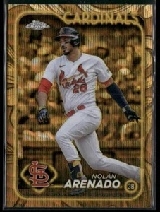 2024 Topps Gilded Collection Nolan Arenado Gold Wave 17/75 St. Louis Cardinals - Picture 1 of 2