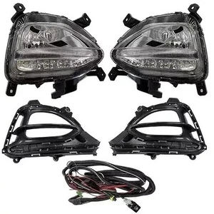 Fog LED Lamp Set for Hyundai I20 Elite (2018-2020) DRL with Bulb & Indicator - Picture 1 of 5