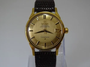Omega Constellation Pie Pan 18k Solid Gold Case & Dial Automatic Cal 561 Vintage - Picture 1 of 16