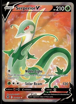 Pokemon TCG SWSH12: Silver Tempest #170/195 Serperior V (Full Art) NM - Image 1 of 2