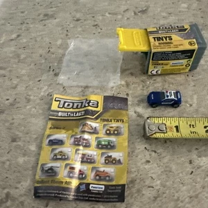 2016 Tonka Tinys by Sunrise - Blue Police Car #2 - in Stackable Garage HTF - Picture 1 of 13