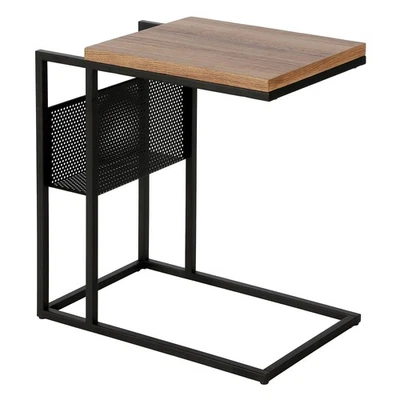 20'' Wide Rectangular Side Table in Blackened Bronze, for Home, Living Room, ... - Image 1 of 4