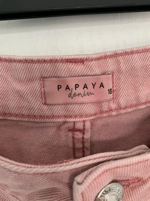 Pink Papaya Leg Jeans Size 16 Straight Leg - Image 1 of 4