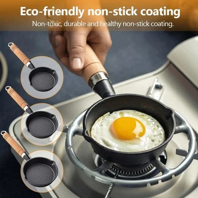 Mini Cast Iron Frying Pan Perfect for Individual Portions and Easy Cooking - Image 1 of 4