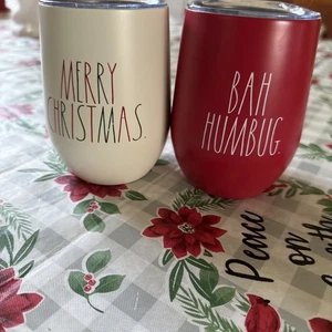 Set Rae Dun Weihnachten Thermo Weinbecher. Frohe Weihnachten & Bah Humbug - Bild 1 von 5