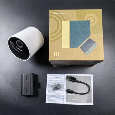 Cámara SimpliSafe Inalámbrica Exterior 1080P CMOB1 Protector Activo Movimiento Blanco Foto 1 de 4