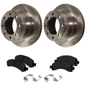 Rear Brake Disc Rotors and Pads Kit for Chevy Express Van SaVana Chevrolet 3500 - Picture 1 of 11