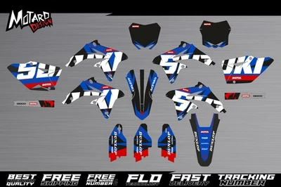 Kit gráfico para Suzuki RMZ 450 2014 2015 2016 2017 decalques adesivos da Motard - Imagem 1 de 4