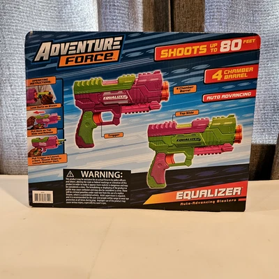 Adventure Force Equalizer Dart Blaster 2 Pk Green Purple Set w/Green Foam Darts - Image 1 of 2